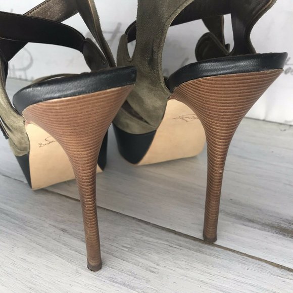 Sam Edelman Noura Sage Suede Black Leather 9M - Picture 8 of 8